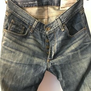 30 x 34 rag & bone RB 15X slim straight jeans